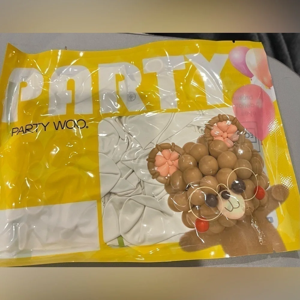 PartyWoo White Balloons Brand New